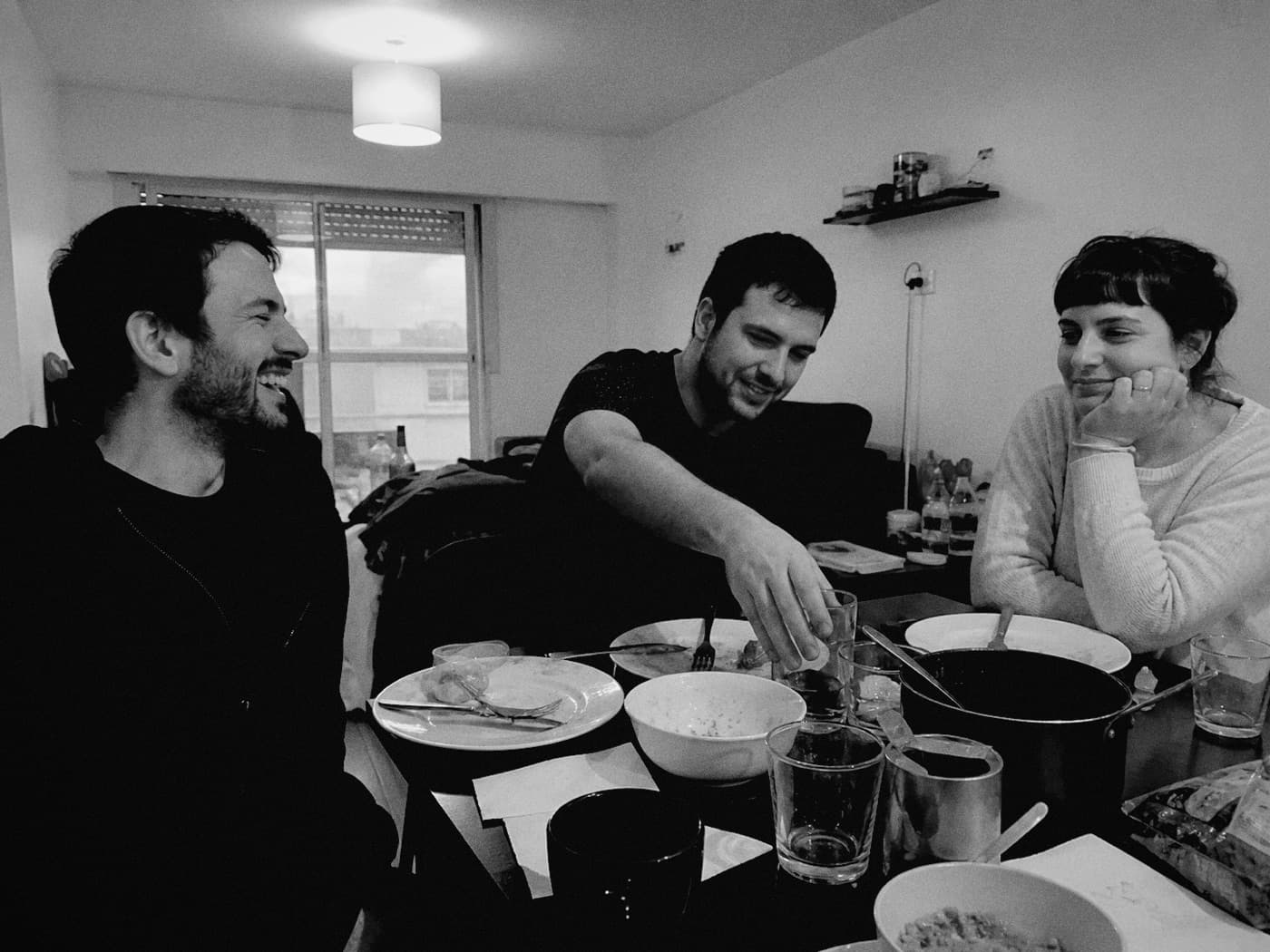 Dinner photographed with Tumble's Silver film look
